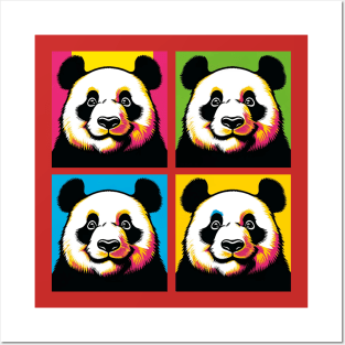 Pop Squinting Panda - Funny Panda Art Posters and Art
